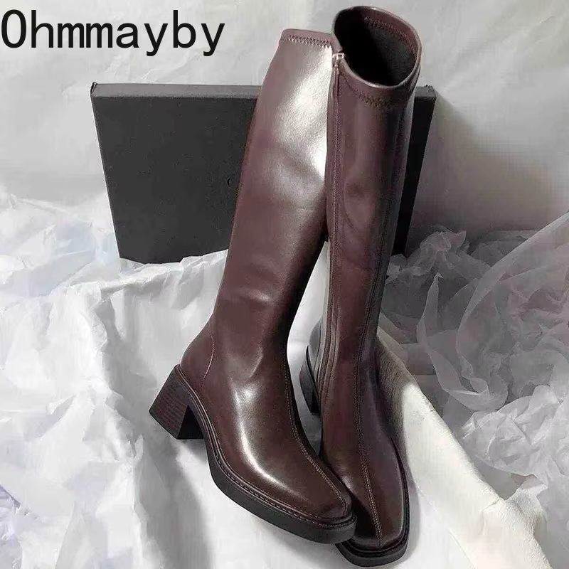 Vintage Fashion Online - Vintage Thick Heel Women Knee High