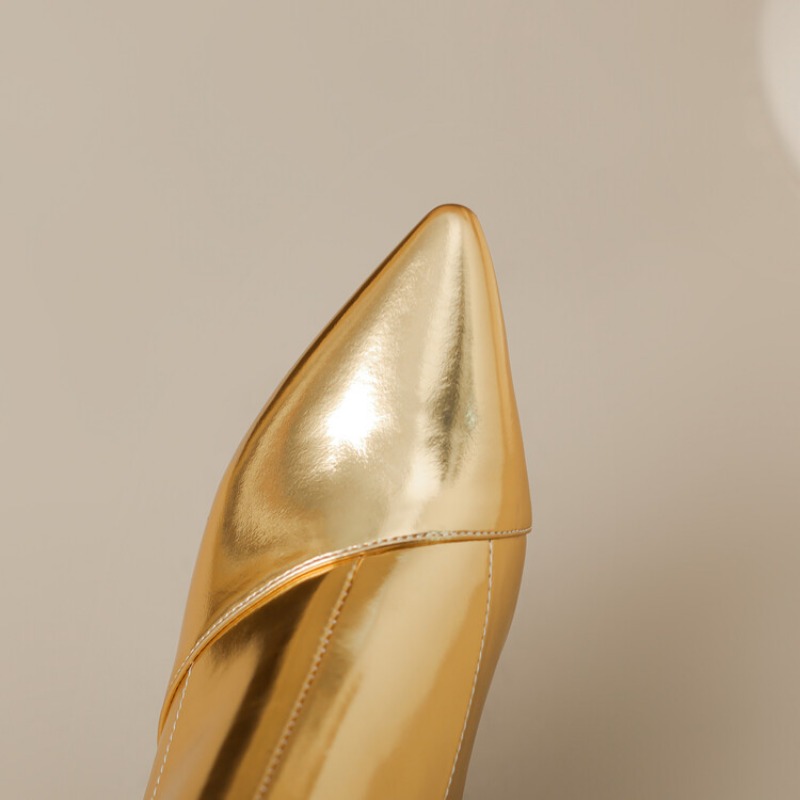 Vintage Fashion In 2026 - 2026 New 6cm Thin Heel Gold