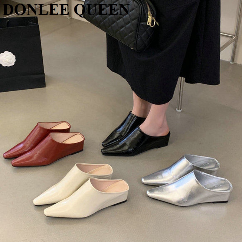 Vintage Fashion Online - Women Fashion Close Toe Mule Slippers
