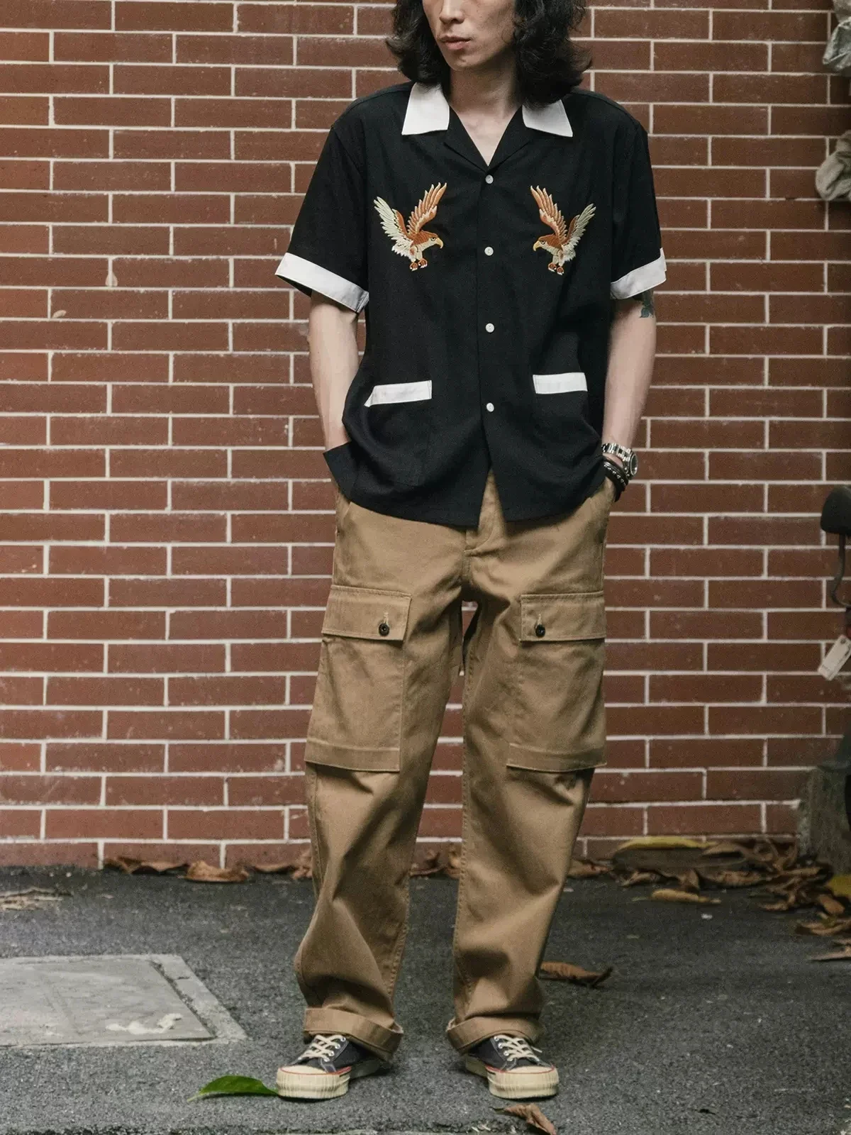 Non Stock Old Fashioned Embroi - Bowling Shirt Camp 评论和价格
