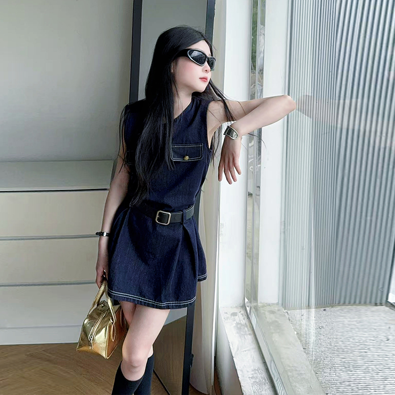 Stylish Kids Fashion Denim Bod - Vintage Fashion Outfit 评论和价格