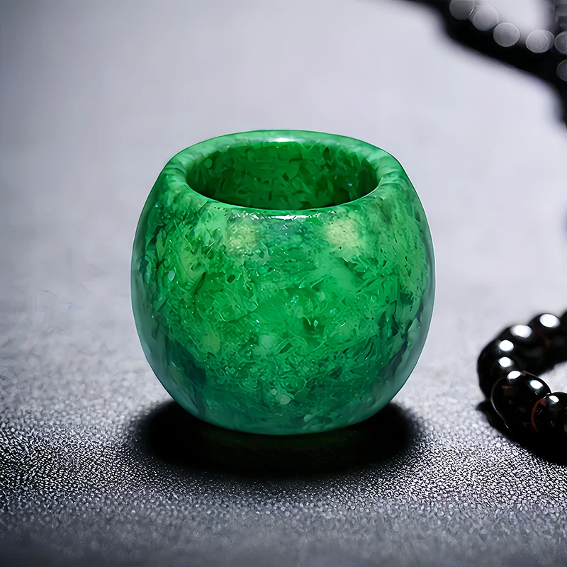 22mm Green Real Jade Rings for - Vintage Fashion Rings For Women 评论和价格