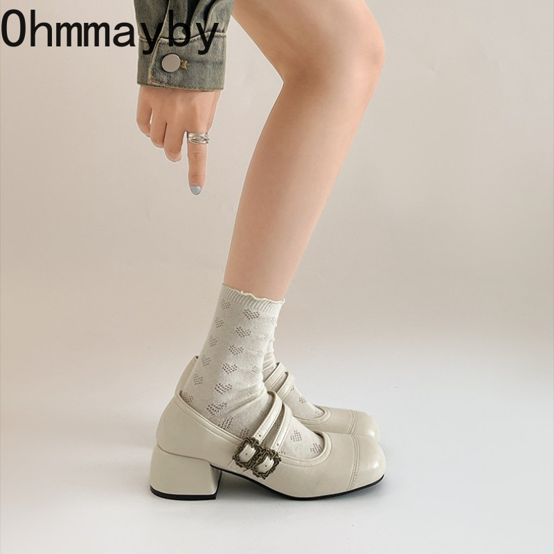 Vintage Thick Heel Women Mary  - Vintage Fashion Online 评论和价格