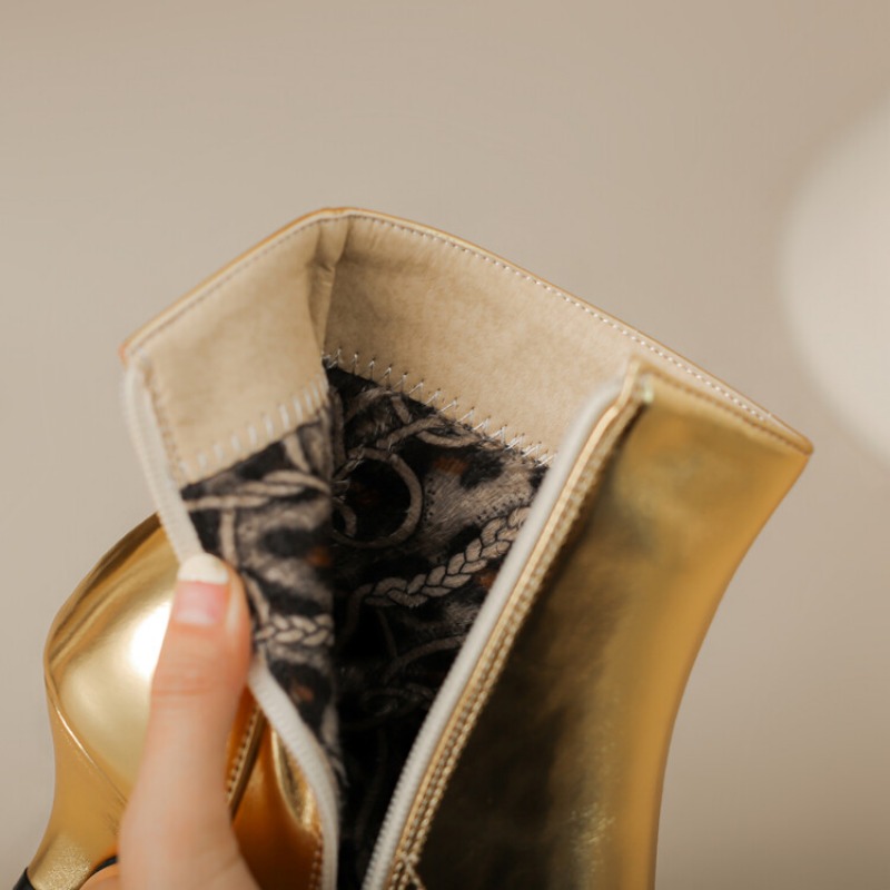 2026 New 6cm Thin Heel Gold Si - Vintage Fashion In 2026 评论和价格