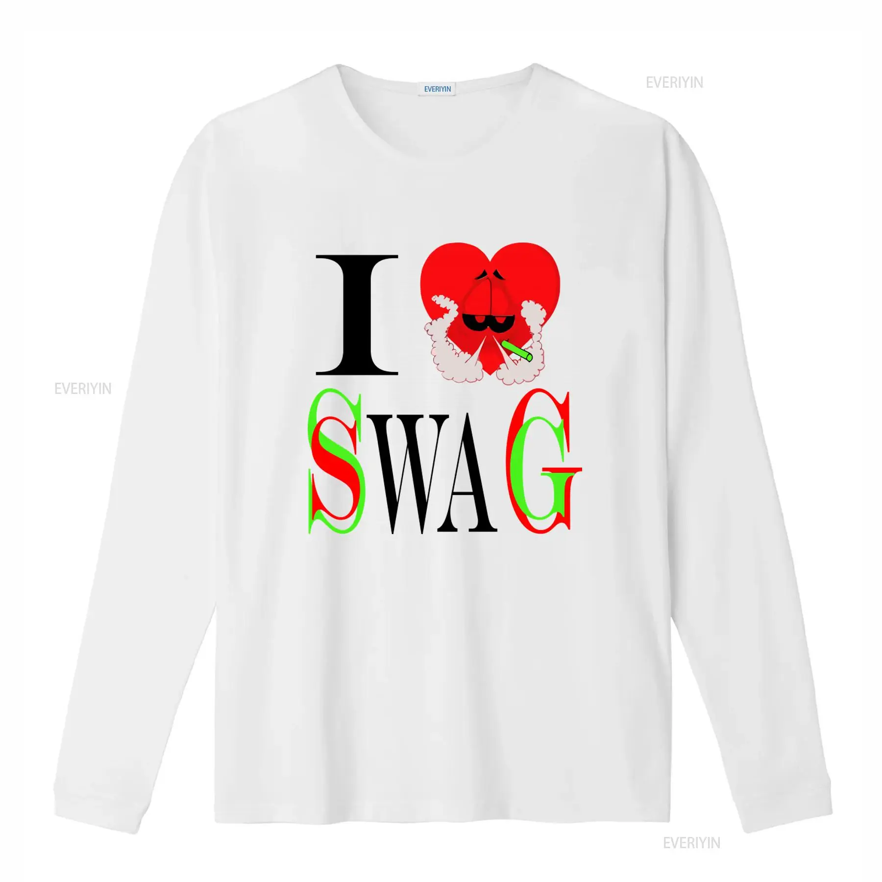 I Swag Heart Print T shirt Ret - Vintage Fashion Looks 评论和价格
