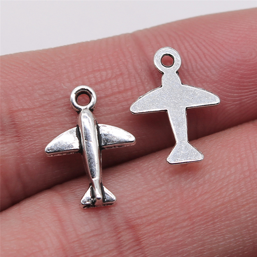 10pcs 11x15mm Antique Silver C - Vintage Fashion Online 评论和价格