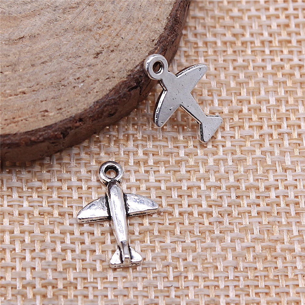 10pcs 11x15mm Antique Silver C - Vintage Fashion Online 评论和价格