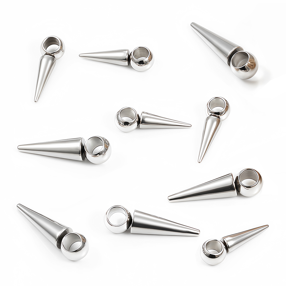 10pcs Retro Cone Charms Pendan - Vintage Fashion Online 评论和价格