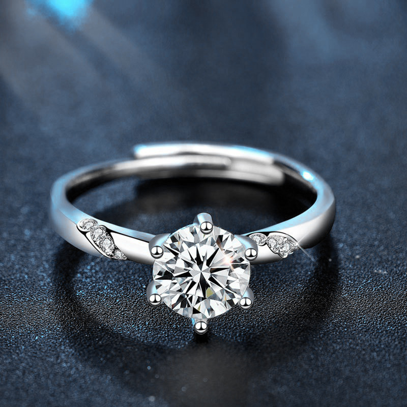 925 Silver Zircon Oxide Enamel - Vintage Fashion Rings For Women 评论和价格