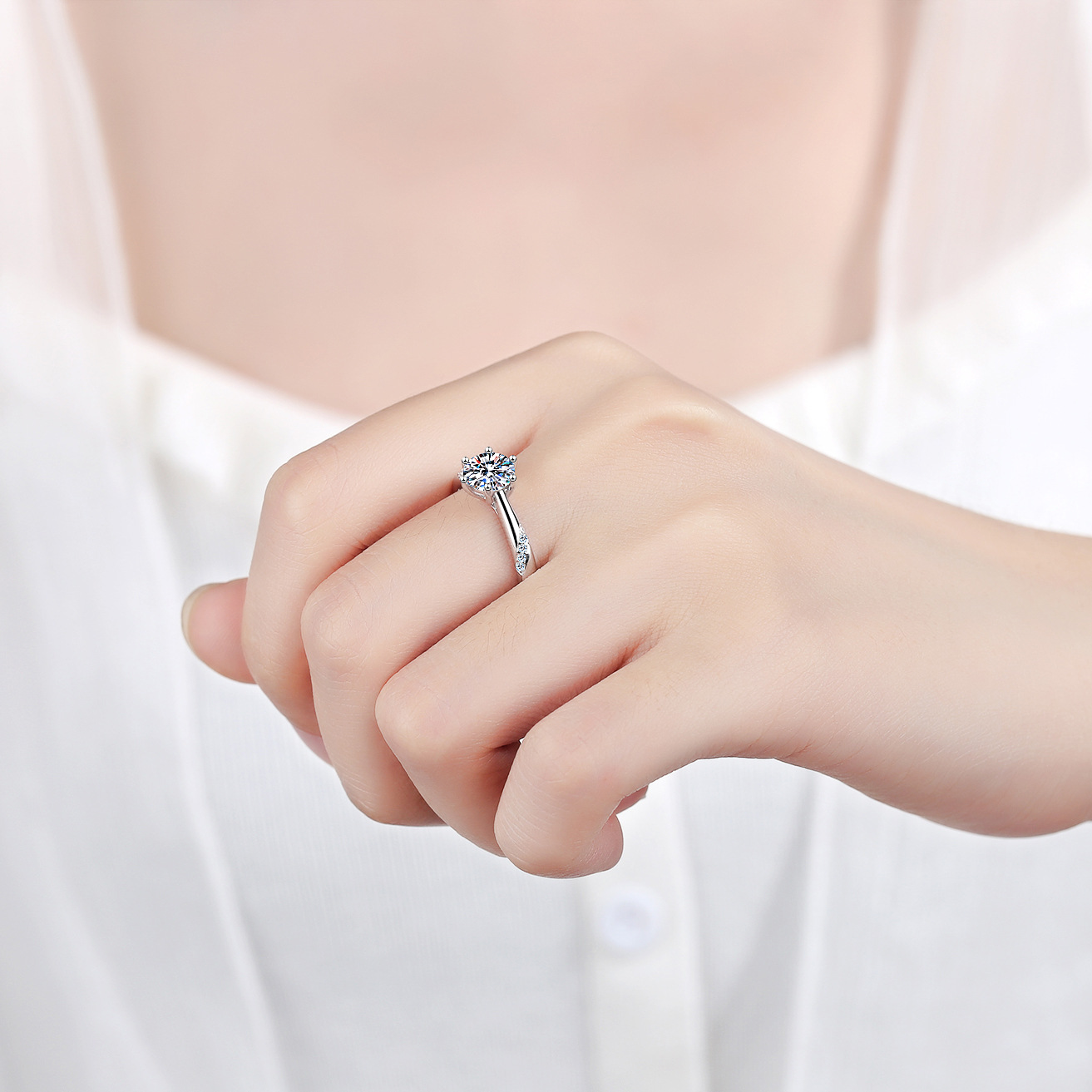 925 Silver Zircon Oxide Enamel - Vintage Fashion Rings For Women 评论和价格