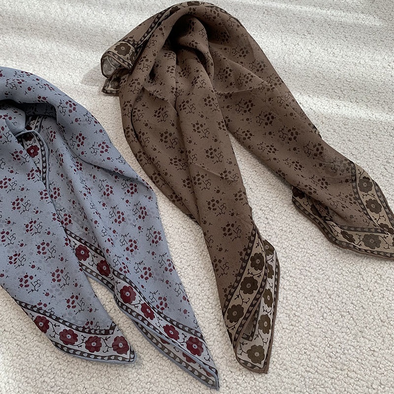 100% Silk Bandana Scarf Necker - Vintage Fashion Rings For Women 评论和价格