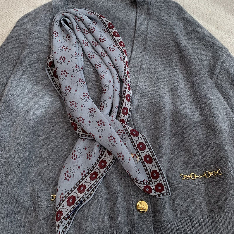 100% Silk Bandana Scarf Necker - Vintage Fashion Rings For Women 评论和价格