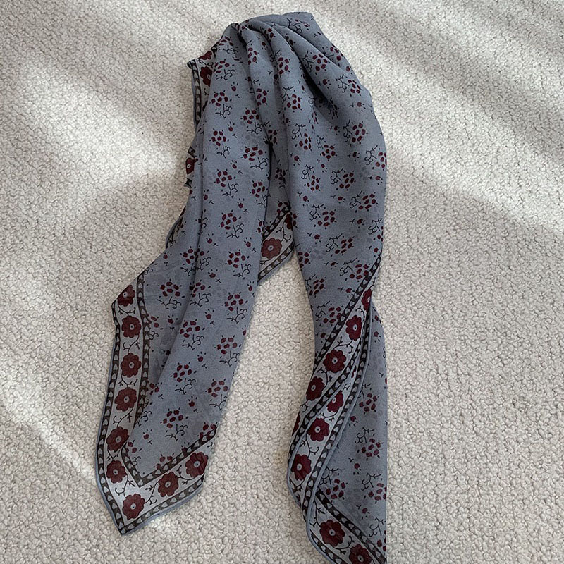 100% Silk Bandana Scarf Necker - Vintage Fashion Rings For Women 评论和价格