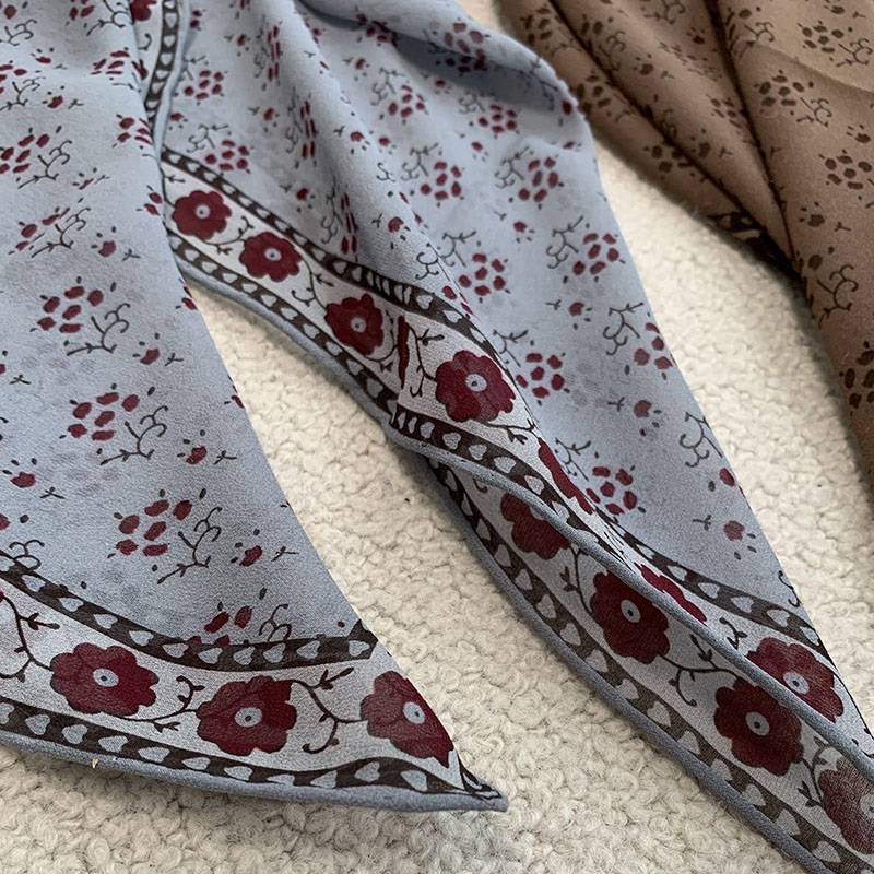 100% Silk Bandana Scarf Necker - Vintage Fashion Rings For Women 评论和价格