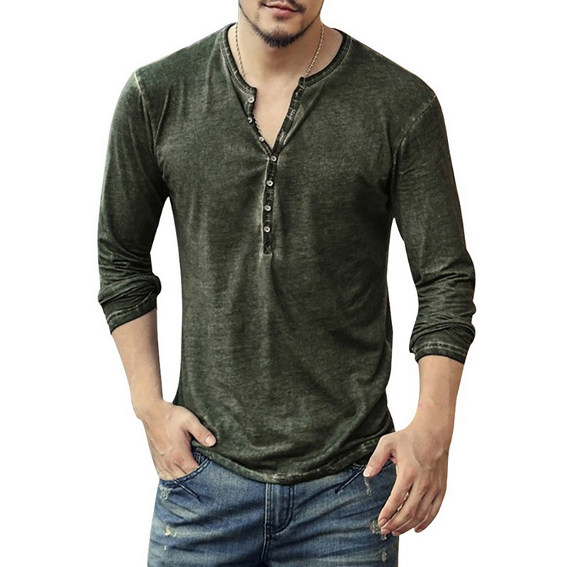 Vintage Distressed Men's V-Nec - Vintage Fashion Looks 评论和价格