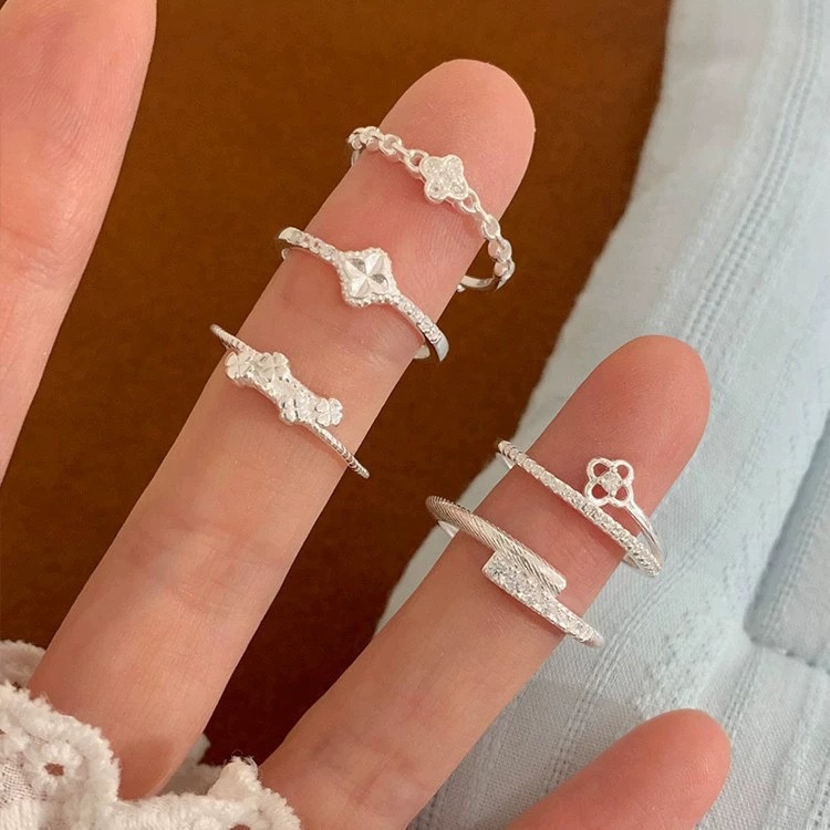 925 Sterling Silver Rings For  - Vintage Fashion Rings For Women 评论和价格