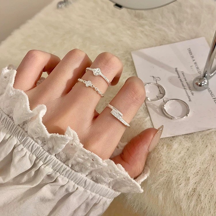 925 Sterling Silver Rings For  - Vintage Fashion Rings For Women 评论和价格