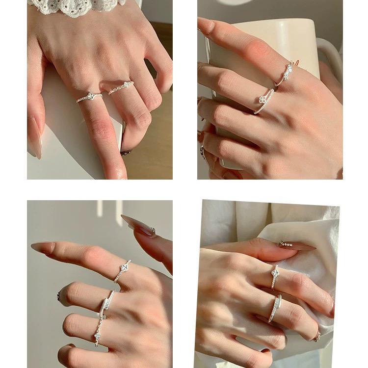 925 Sterling Silver Rings For  - Vintage Fashion Rings For Women 评论和价格